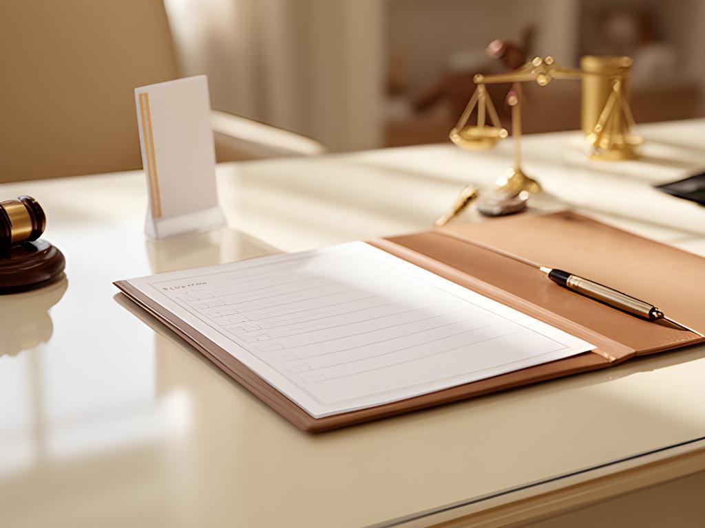 A neatly arranged home office with a cleaning checklist, soft daylight, and polished surfaces